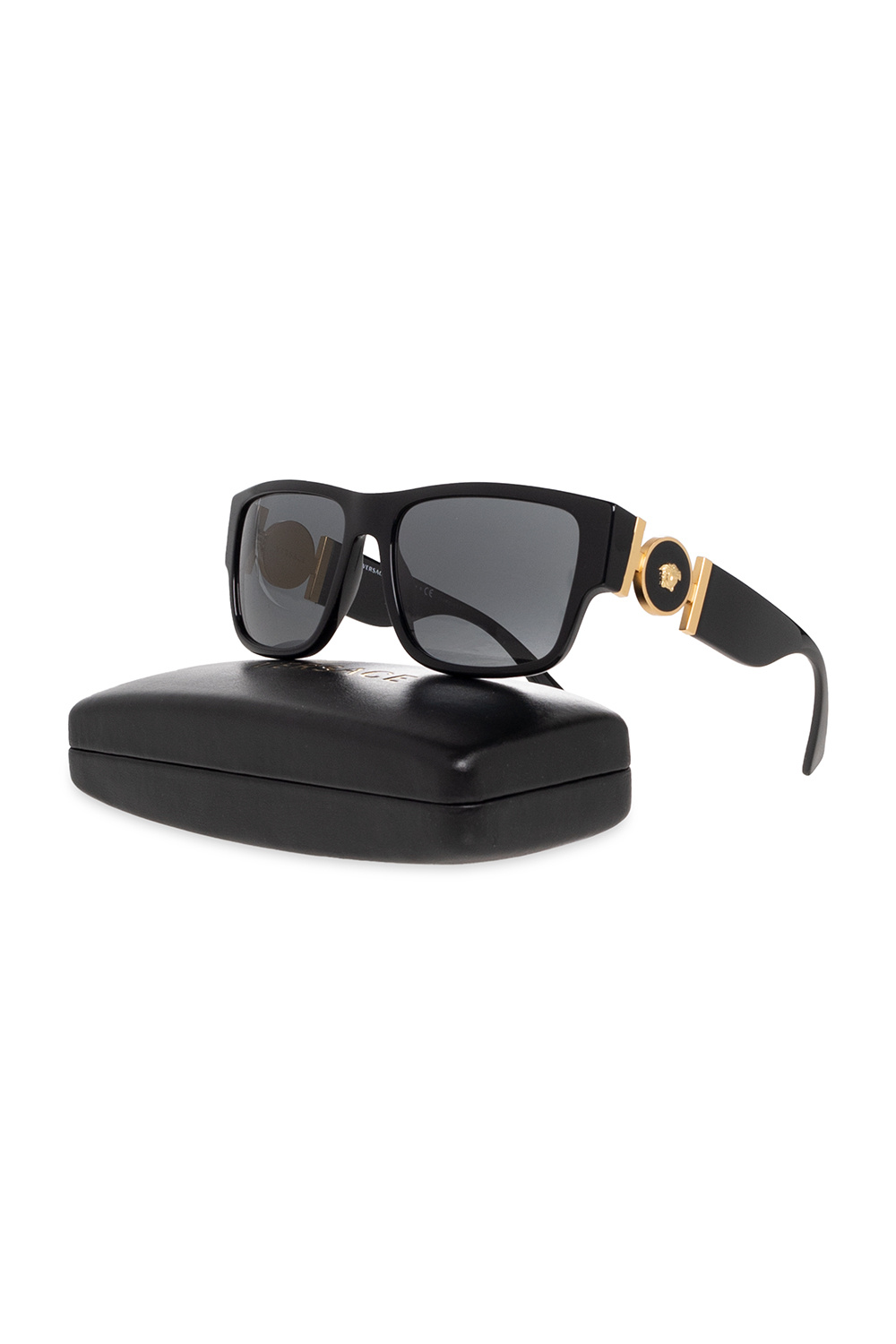 squared medusa medallion sunglasses